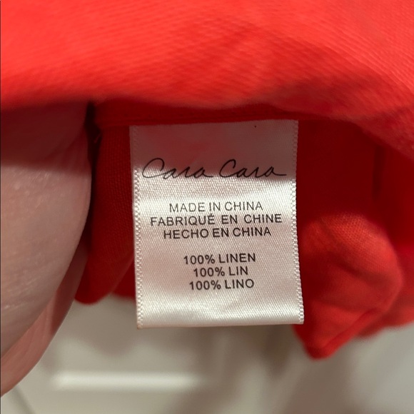 Coral Linen Maxi Dress - Picture 3 of 4